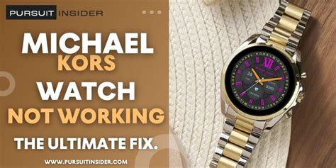 bottom button on michael kors watch fell out|Michael Kors Watch Not Working: Reasons & Solutions .